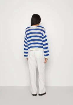 Even&Odd Pullover - White/Blue -Next Soldes 4bb06f98e5ed4c169a157310847b986c