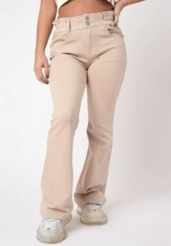 Paper Bag - Jean Flare - Beige