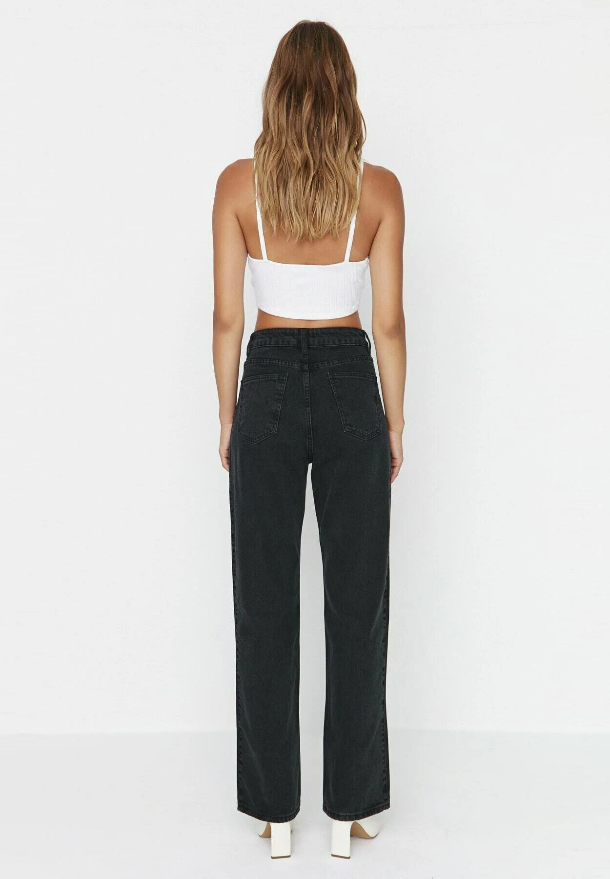 Trendyol Jean Droit - Gray 5 Trendyol Jean Droit - Gray – Image 3