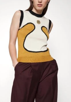 Pullover - Ecru, Burnt Orange, Black With Gold Merino Wool 12 Pullover - Ecru, Burnt Orange, Black With Gold Merino Wool -Next Soldes 4fcf4dc5961c4e5dbfc7fe26c42dacd8