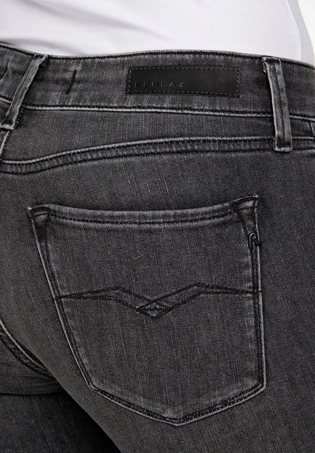 Replay New Luz - Jeans Skinny - Medium Grey 10 Replay New Luz - Jeans Skinny - Medium Grey – Image 8