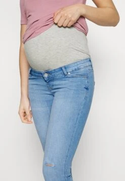 ONLY MATERNITY Olmblush Mid Longer Slit - Jeans Skinny - Medium Blue Denim -Next Soldes 51e9d29e29e142759993ddcc128fcd86