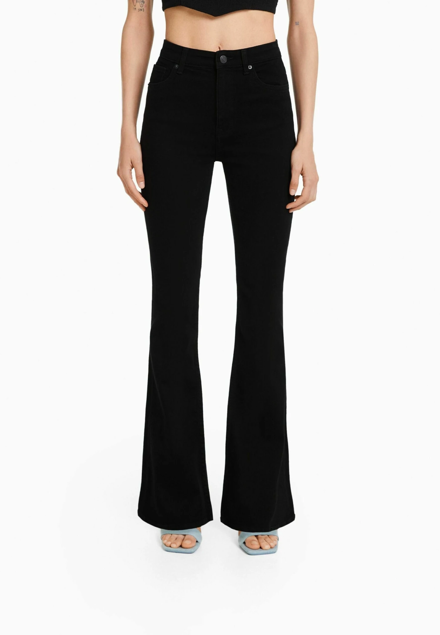 BERSHKA Jean Bootcut - Black 3 BERSHKA Jean Bootcut - Black