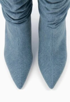 BERSHKA Slouchy Heeled - Bottines - Blue Denim -Next Soldes 560c7d3352674ea1b81639d08cc3c1fa