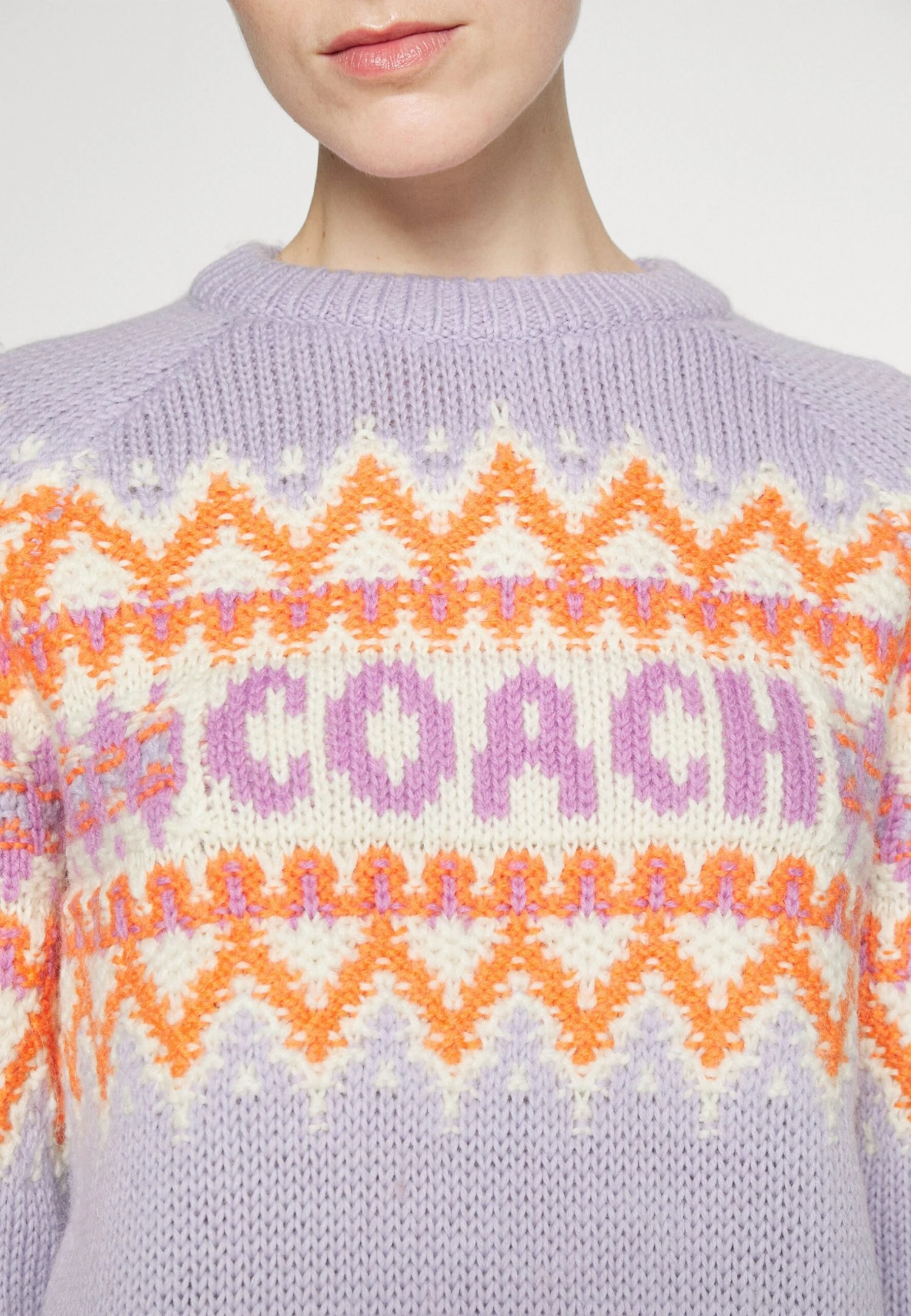 Fairisle Coach Ski - Pullover - Lilac 9 Fairisle Coach Ski - Pullover - Lilac – Image 7