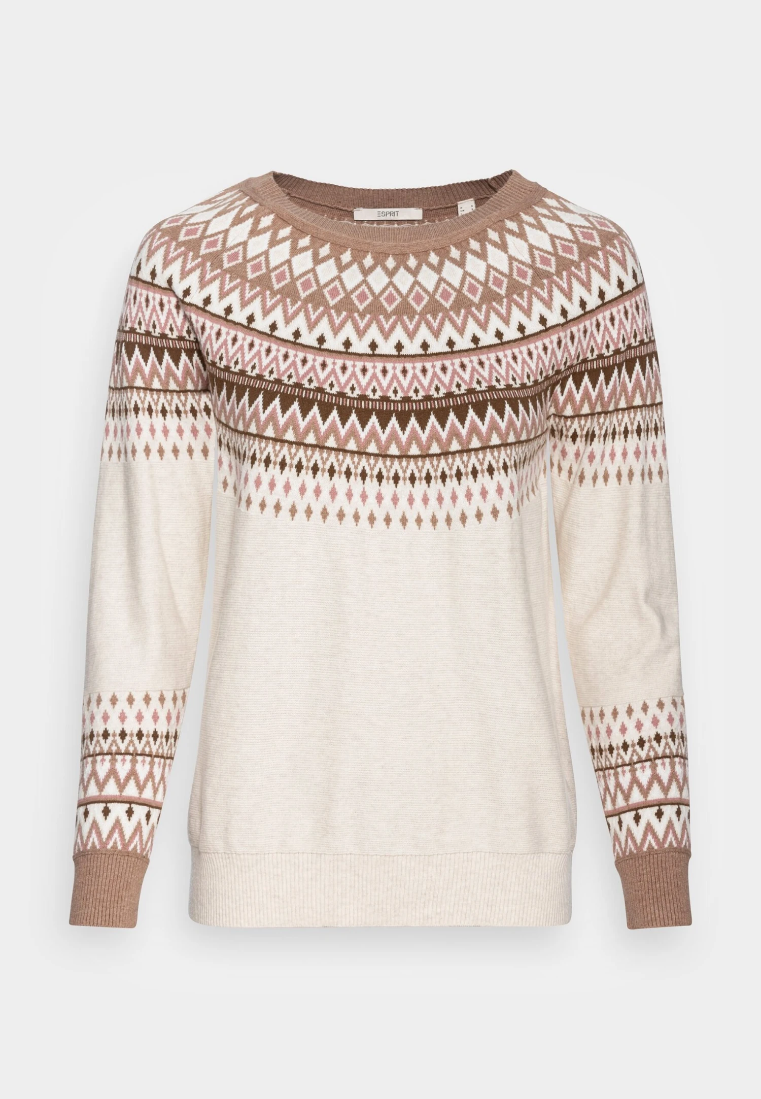 ESPRIT F Sus Jacquard - Pullover - Sand 3 ESPRIT F Sus Jacquard - Pullover - Sand