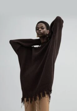 With Fringed Hem - Pullover - Brown 11 With Fringed Hem - Pullover - Brown -Next Soldes 5b9fd2d699df48cc889271002f49b0d7