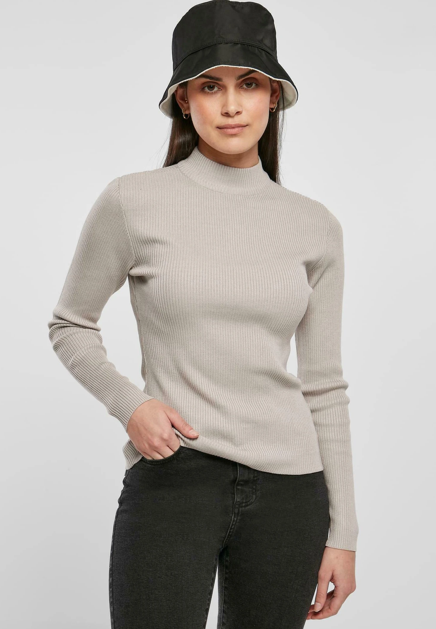 URBAN CLASSICS Pullover - Warmgrey 3 URBAN CLASSICS Pullover - Warmgrey