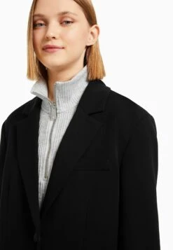 BERSHKA Tailored Cut - Manteau Court - Black -Next Soldes 5ee89e4eaaf9404fba5a0734138571d6