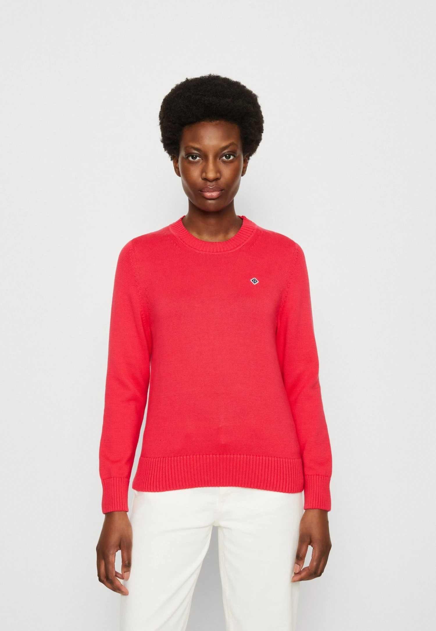 Gant Icon C Neck - Pullover - Magenta Pink 3 Gant Icon C Neck - Pullover - Magenta Pink