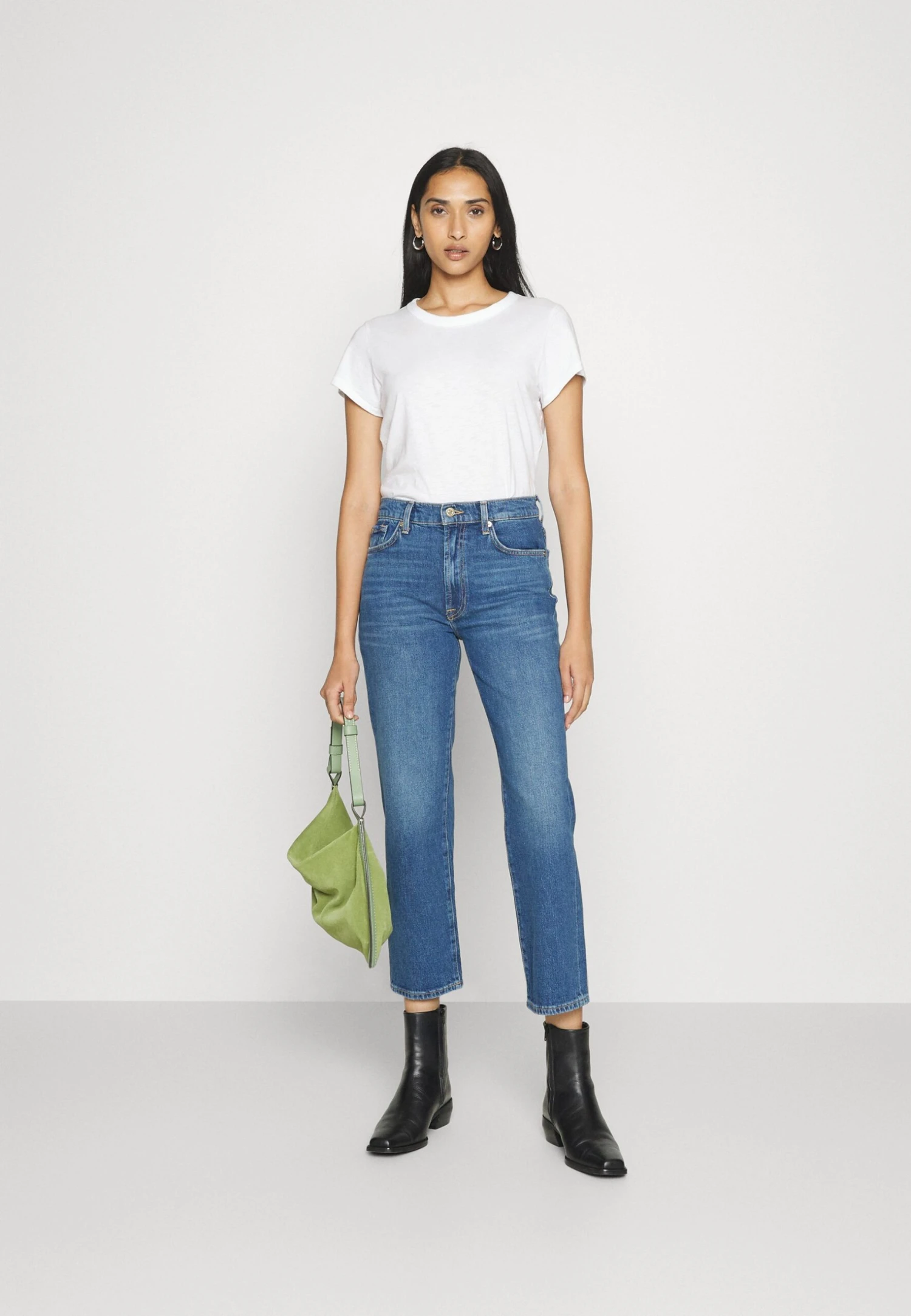 7 For All Mankind Logan Stovepipe Explorer - Jean Droit - Blue 4 7 For All Mankind Logan Stovepipe Explorer - Jean Droit - Blue – Image 2