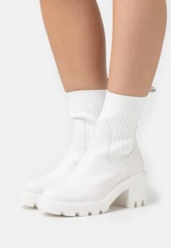 Bottines À Plateau - White