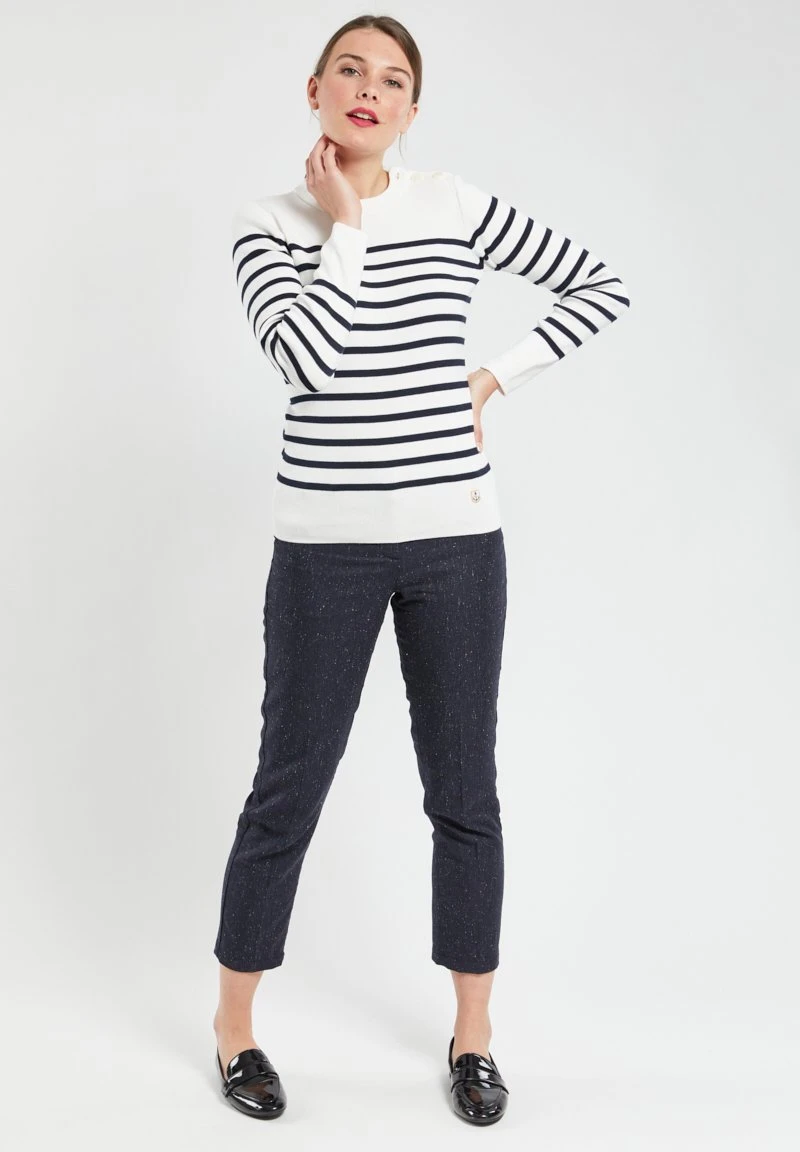 Armor-Lux Groix Marine - Pullover - Milk / Rich Navy 4 Armor-Lux Groix Marine - Pullover - Milk / Rich Navy – Image 2