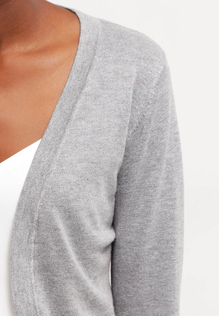 Kaffe Astrid Bolero - Gilet - Grey Melange 6 Kaffe Astrid Bolero - Gilet - Grey Melange – Image 4