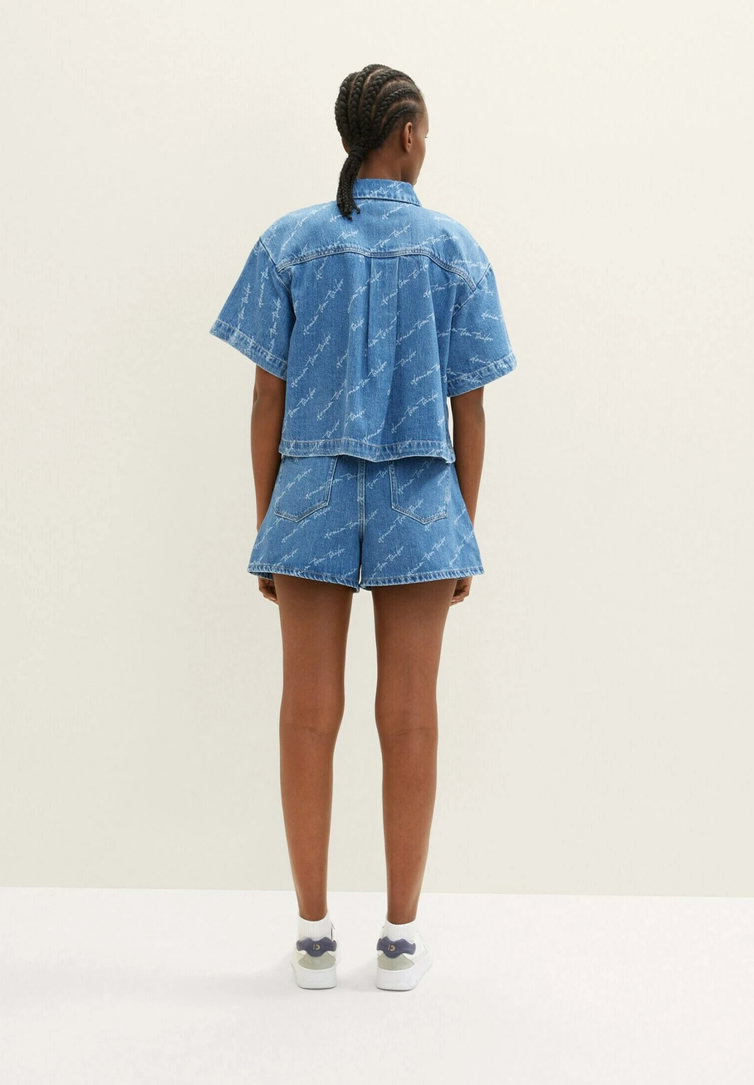 TOM TAILOR Denim Mit Logo Print - Short En Jean - Denim Laser Print 5 TOM TAILOR Denim Mit Logo Print - Short En Jean - Denim Laser Print – Image 3