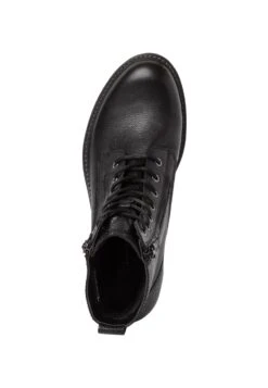 Tamaris Bottines À Lacets - Black Snake -Next Soldes 66e8b63307dc4725bc33ba21d36de303