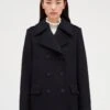 CLAUDIE PIERLOT Gaspard - Manteau Court - Marine Profond -Next Soldes 67b6117411c44e248ecc6dc2e21abcf5