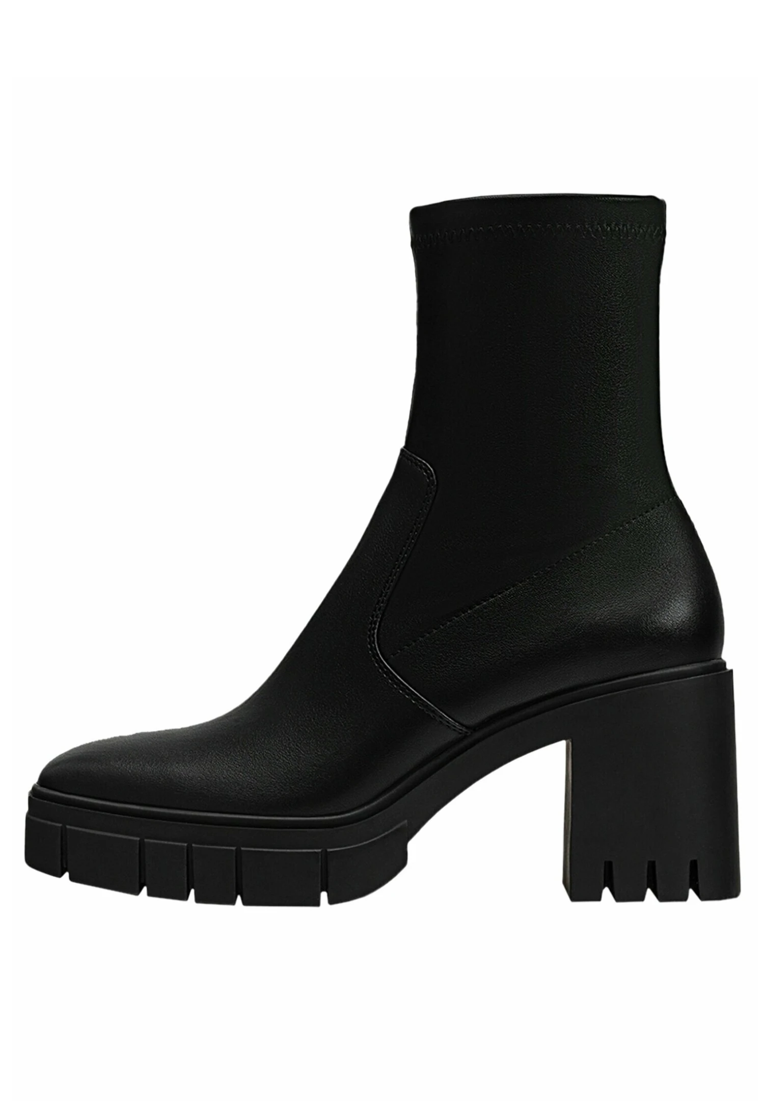 Stradivarius Mit Halbhohem - Bottines À Plateau - Black 4 Stradivarius Mit Halbhohem - Bottines À Plateau - Black – Image 2