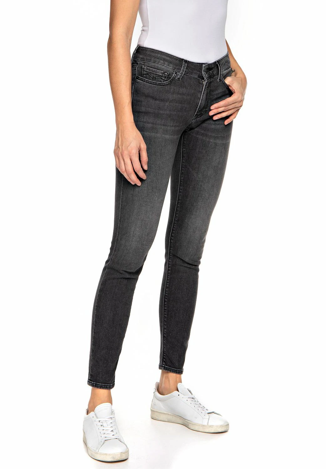 Replay New Luz - Jeans Skinny - Medium Grey 6 Replay New Luz - Jeans Skinny - Medium Grey – Image 4