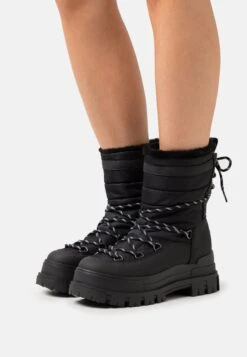 Buffalo Aspha Blizzard Warm - Bottines À Lacets - Black