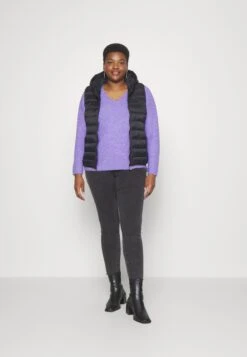 Vero Moda Curve Vmcrewlefile V Neck Blouse - Pullover - Sand Verbena Melange -Next Soldes 6d2c88f8493d485eb4238b88e1fca32e