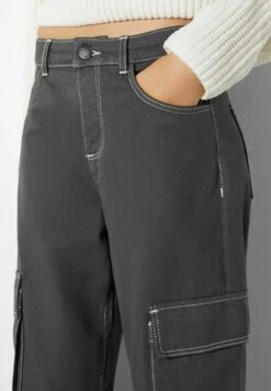 BERSHKA Cargo - Jean Boyfriend - Mottled Dark Grey 11 BERSHKA Cargo - Jean Boyfriend - Mottled Dark Grey -Next Soldes 6d50d4ecac394660804e754d3313fe85