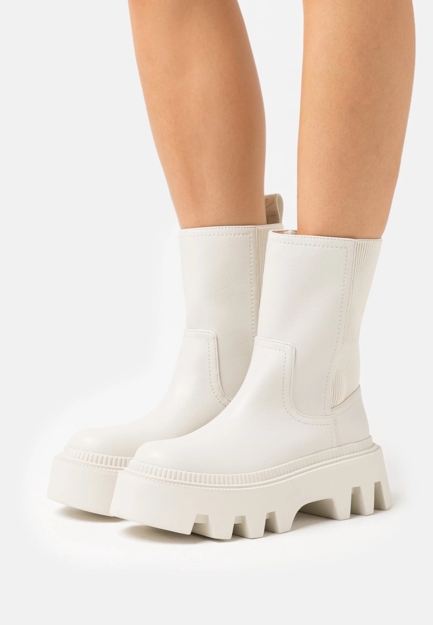 Buffalo Flora Chelsea - Bottines À Plateau - Cream 3 Buffalo Flora Chelsea - Bottines À Plateau - Cream