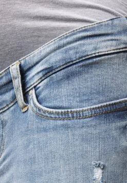 ONLY MATERNITY Olmblush Mid Ank Raw - Jeans Skinny - Medium Blue Denim -Next Soldes 7043ca88cda84d22ab3a53b8743410d7