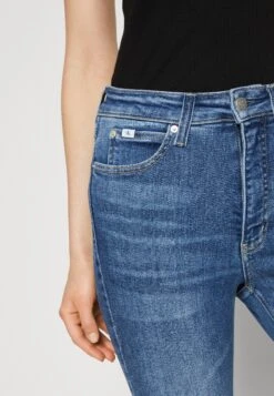 Calvin Klein Jeans High Rise Super Skinny Ankle - Jeans Skinny - Denim Dark 11 Calvin Klein Jeans High Rise Super Skinny Ankle - Jeans Skinny - Denim Dark -Next Soldes 7584c26a4679482bb155627b4eb427ba
