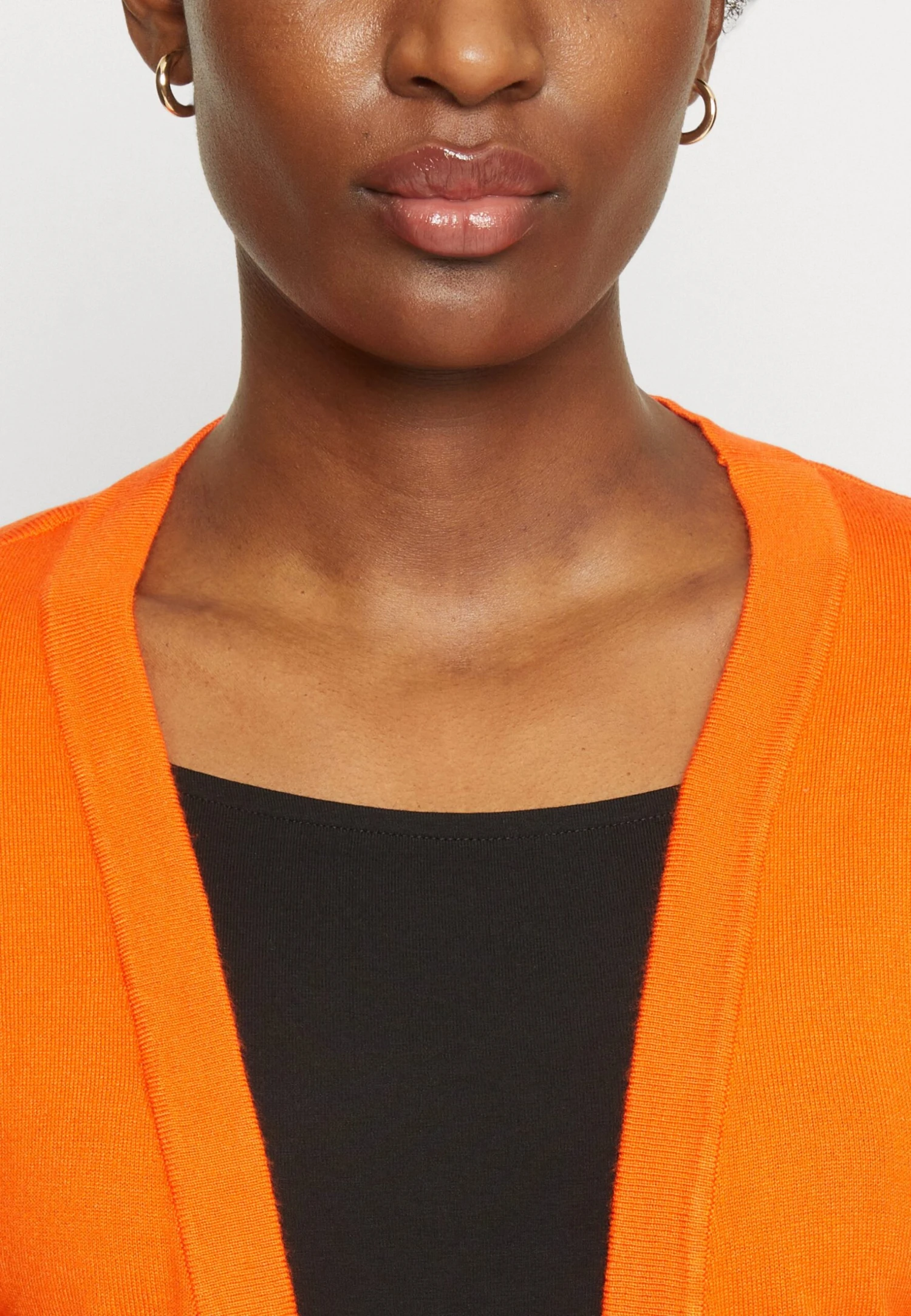 Kaffe Astrid Bolero - Gilet - Vermillion Orange 8 Kaffe Astrid Bolero - Gilet - Vermillion Orange – Image 6