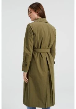 WE FASHION Met Ceintuur - Trench - Green -Next Soldes 7a87394ab5e64a9d93c898699d043fd8