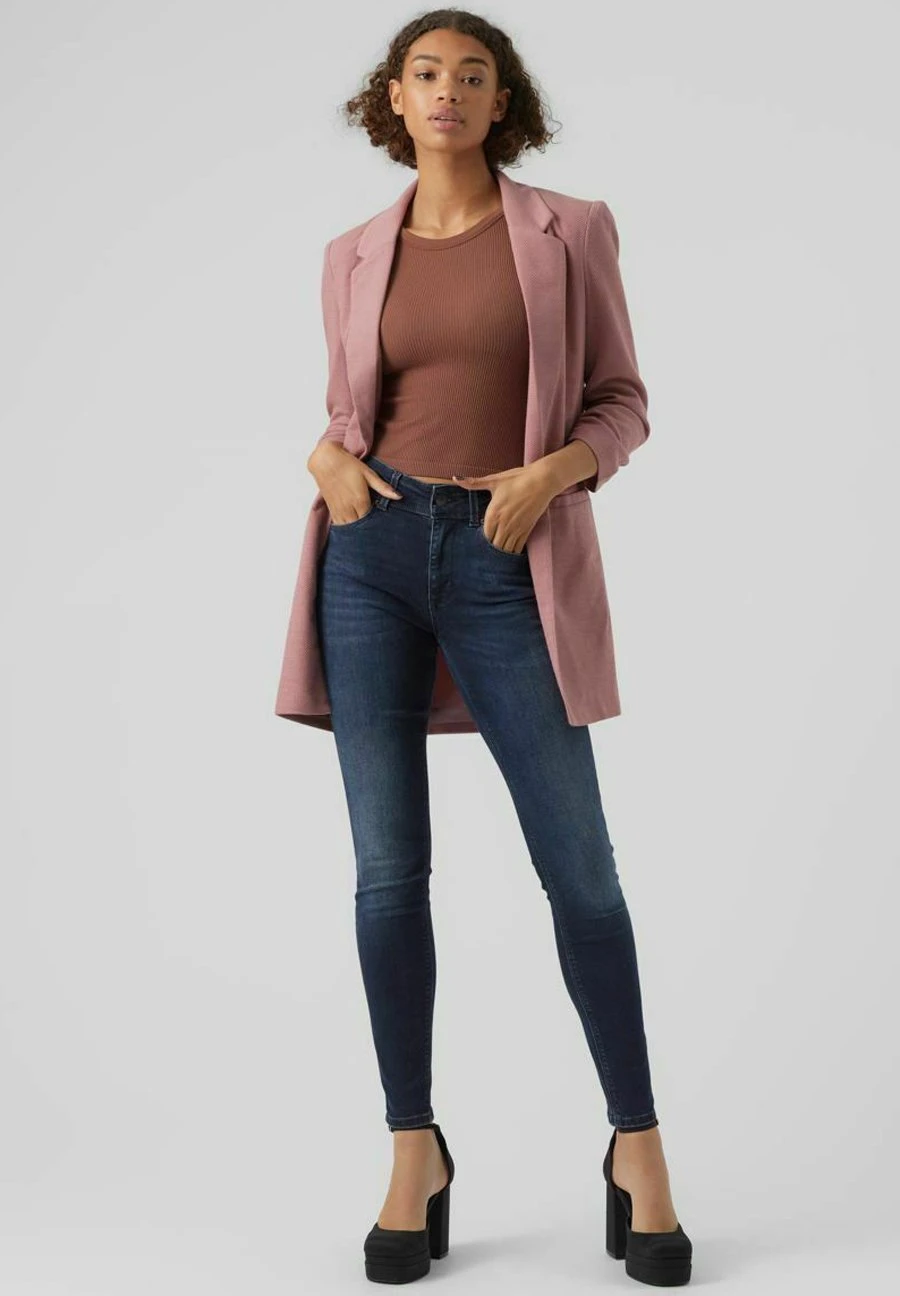 Vero Moda Vmrica Long Blazer - Manteau Court - Nostalgia Rose 4 Vero Moda Vmrica Long Blazer - Manteau Court - Nostalgia Rose – Image 2