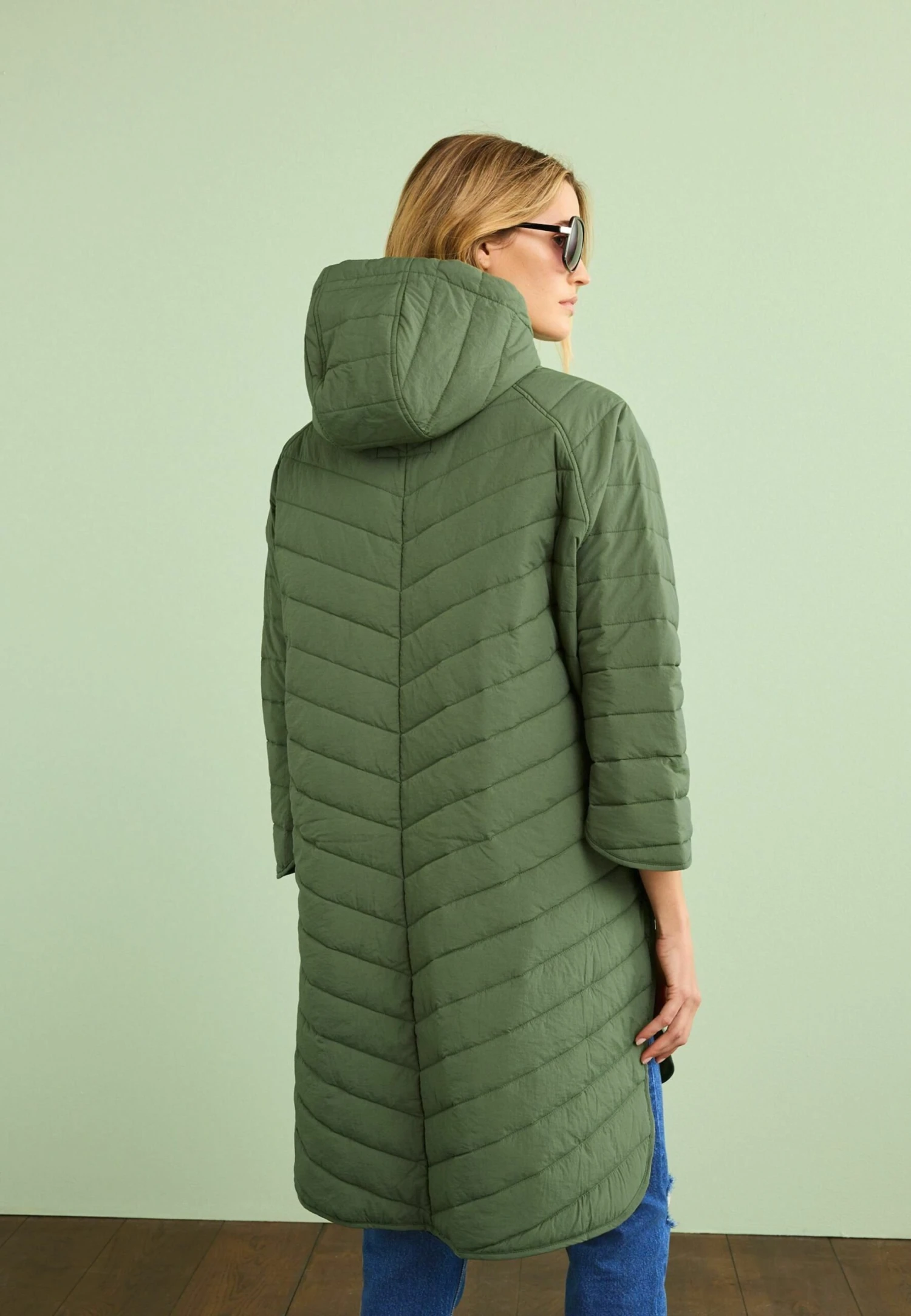 Next Shower Resistant Quilted Standard - Manteau D'Hiver - Khaki Green 4 Next Shower Resistant Quilted Standard - Manteau D'Hiver - Khaki Green – Image 2