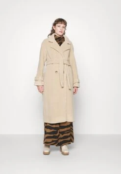 Selected Femme Slfbetty Teddy Coat - Manteau Classique - Sandshell
