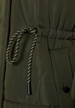 BERSHKA Long - Manteau D'Hiver - Khaki -Next Soldes 8461a92d74a14a758c5d14a9a8e001ee