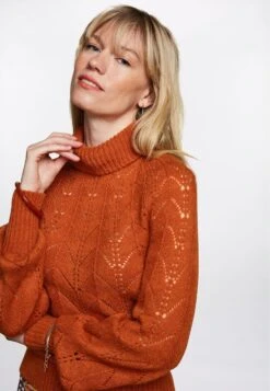 King Louie Jeanie Rollneck Farfalle - Pullover - Caramel -Next Soldes 84bc35a722b64dcca9529a3b4226cd53