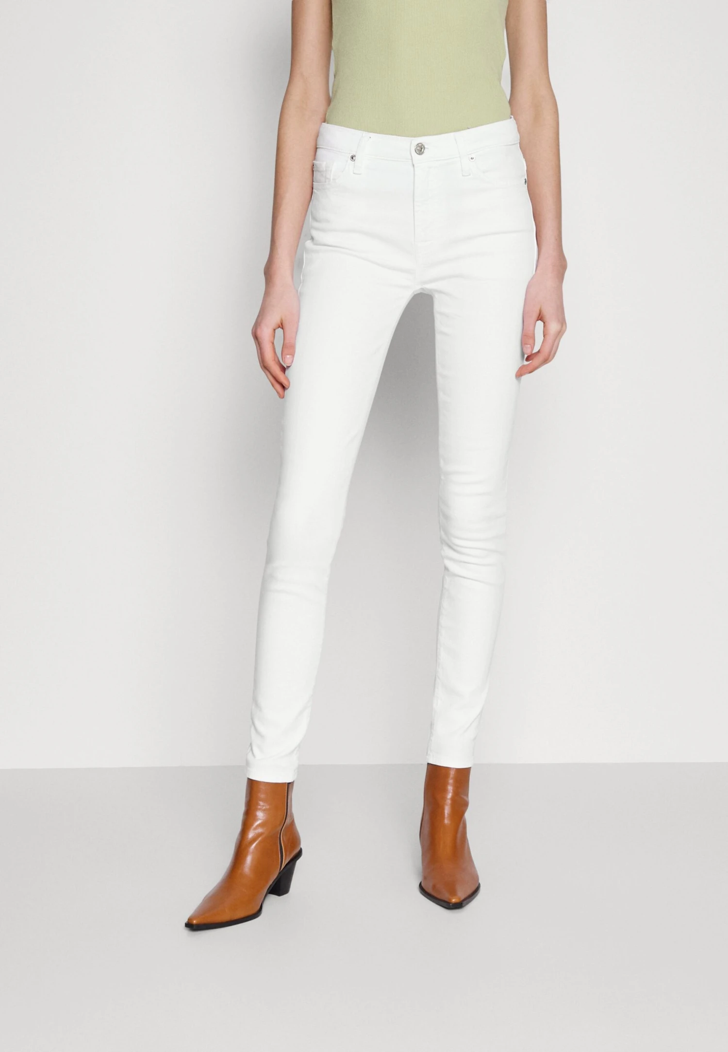 7 For All Mankind Optic - Jeans Skinny - White 3 7 For All Mankind Optic - Jeans Skinny - White