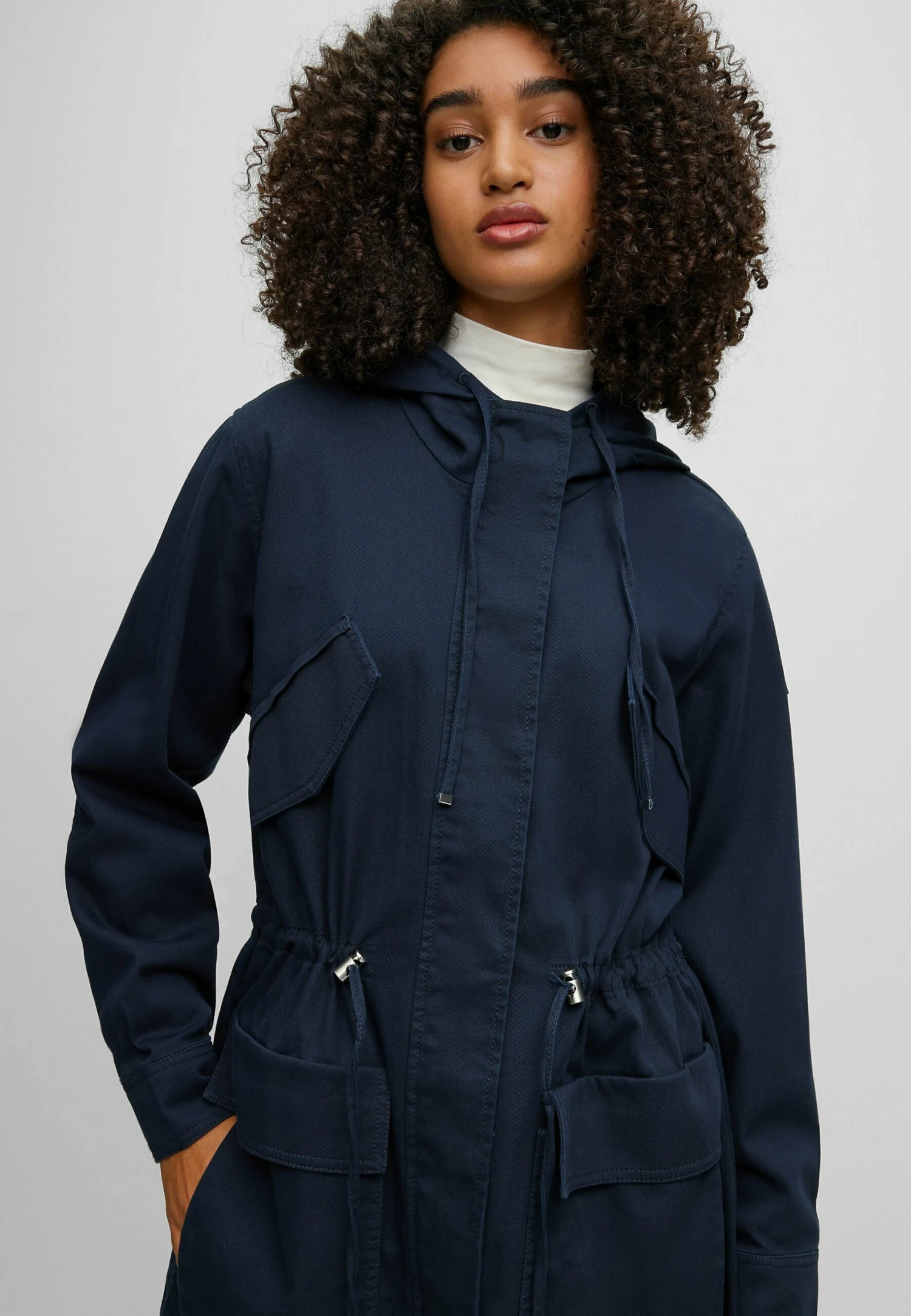 Boss C Pakono W - Parka - Dark Blue Four 6 Boss C Pakono W - Parka - Dark Blue Four – Image 4