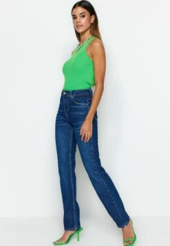 Trendyol Jean Droit - Blue -Next Soldes 884ecc1fc69f4a7b98c8e66d34639e3b