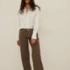 NA-KD Jean Droit - Brown -Next Soldes 8889e37b39b04b2ba9febc5462e1ba61