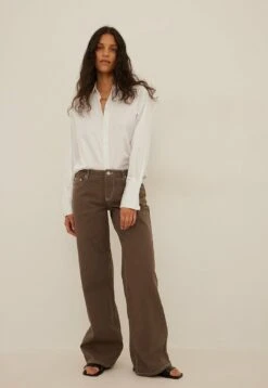 NA-KD Jean Droit - Brown