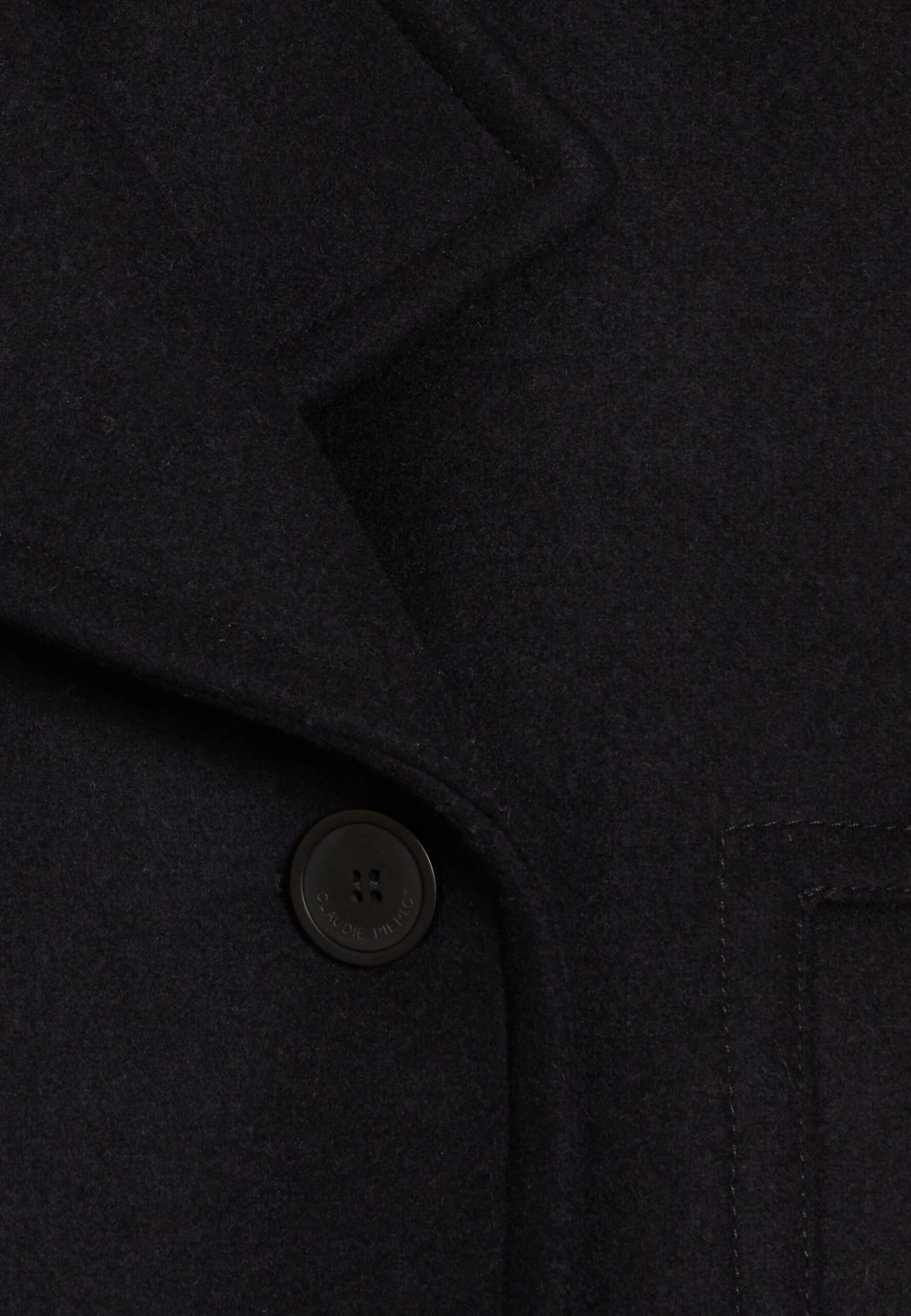 CLAUDIE PIERLOT Gaspard - Manteau Court - Marine Profond 8 CLAUDIE PIERLOT Gaspard - Manteau Court - Marine Profond – Image 6