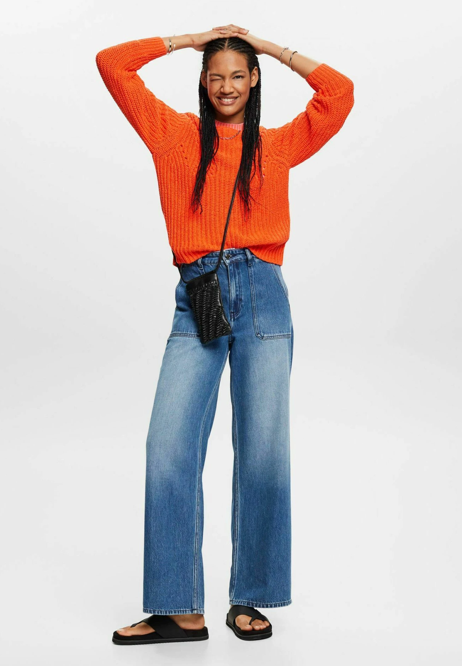 ESPRIT Tape Stitch - Pullover - Orange Red New 7 ESPRIT Tape Stitch - Pullover - Orange Red New – Image 5