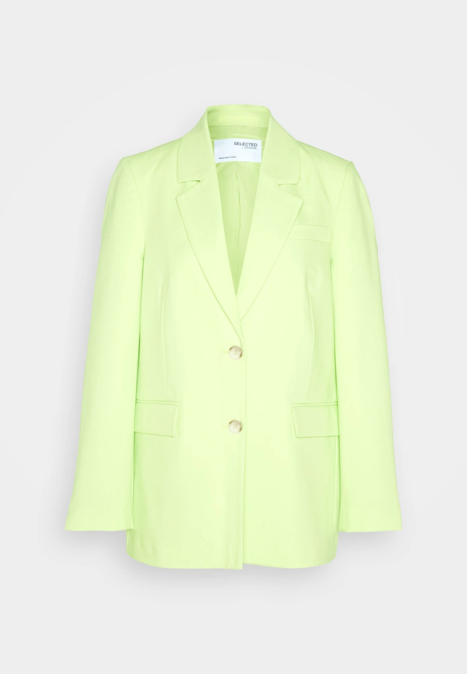 Selected Femme Slfbinna Relaxed - Manteau Court - Sharp Green 7 Selected Femme Slfbinna Relaxed - Manteau Court - Sharp Green – Image 5