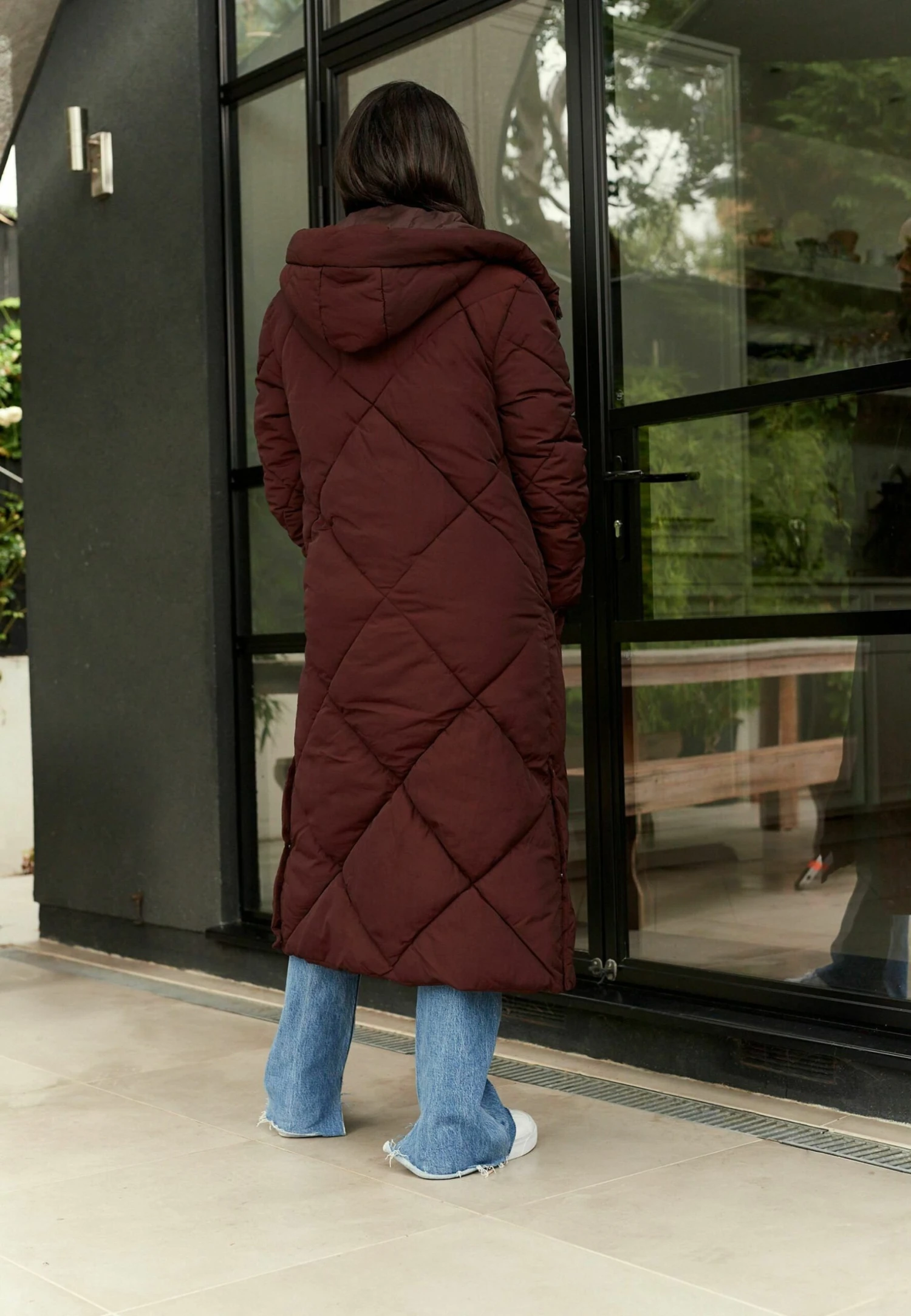 Next Diamond Quilted Showerproof Duvet With Hood Stand - Manteau D'Hiver - Chestnut Brown 4 Next Diamond Quilted Showerproof Duvet With Hood Stand - Manteau D'Hiver - Chestnut Brown – Image 2