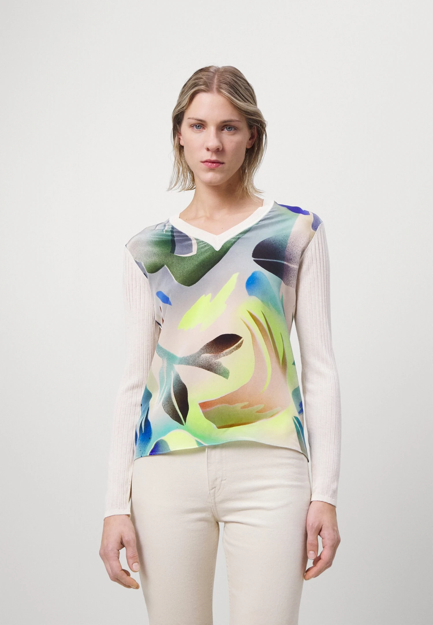 PAUL SMITH Womens Neck - Pullover - Greens 3 PAUL SMITH Womens Neck - Pullover - Greens