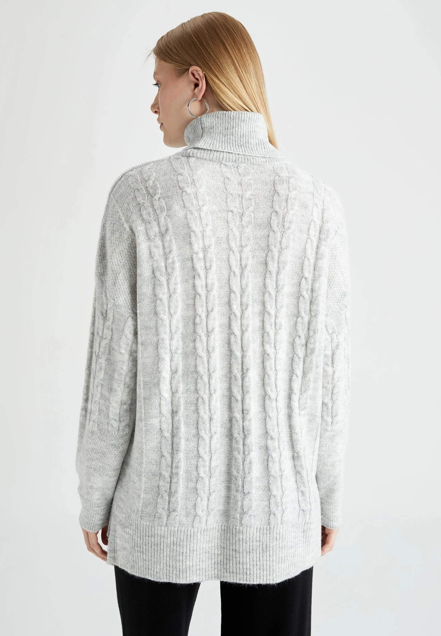 DeFacto Oversize Fit - Pullover - Grey 5 DeFacto Oversize Fit - Pullover - Grey – Image 3