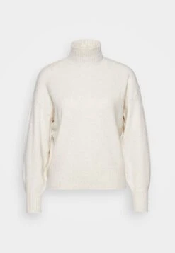 Pieces Pccava High Neck - Pullover - Off-White -Next Soldes 99421d2e106e4feb87d1449dfbfccc05