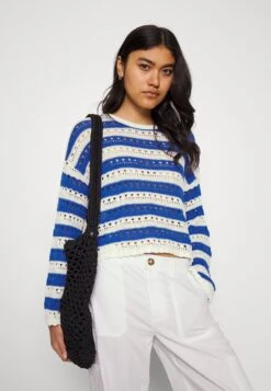 Even&Odd Pullover - White/Blue -Next Soldes 9948bd4253f44fcab5118191ce0854f9