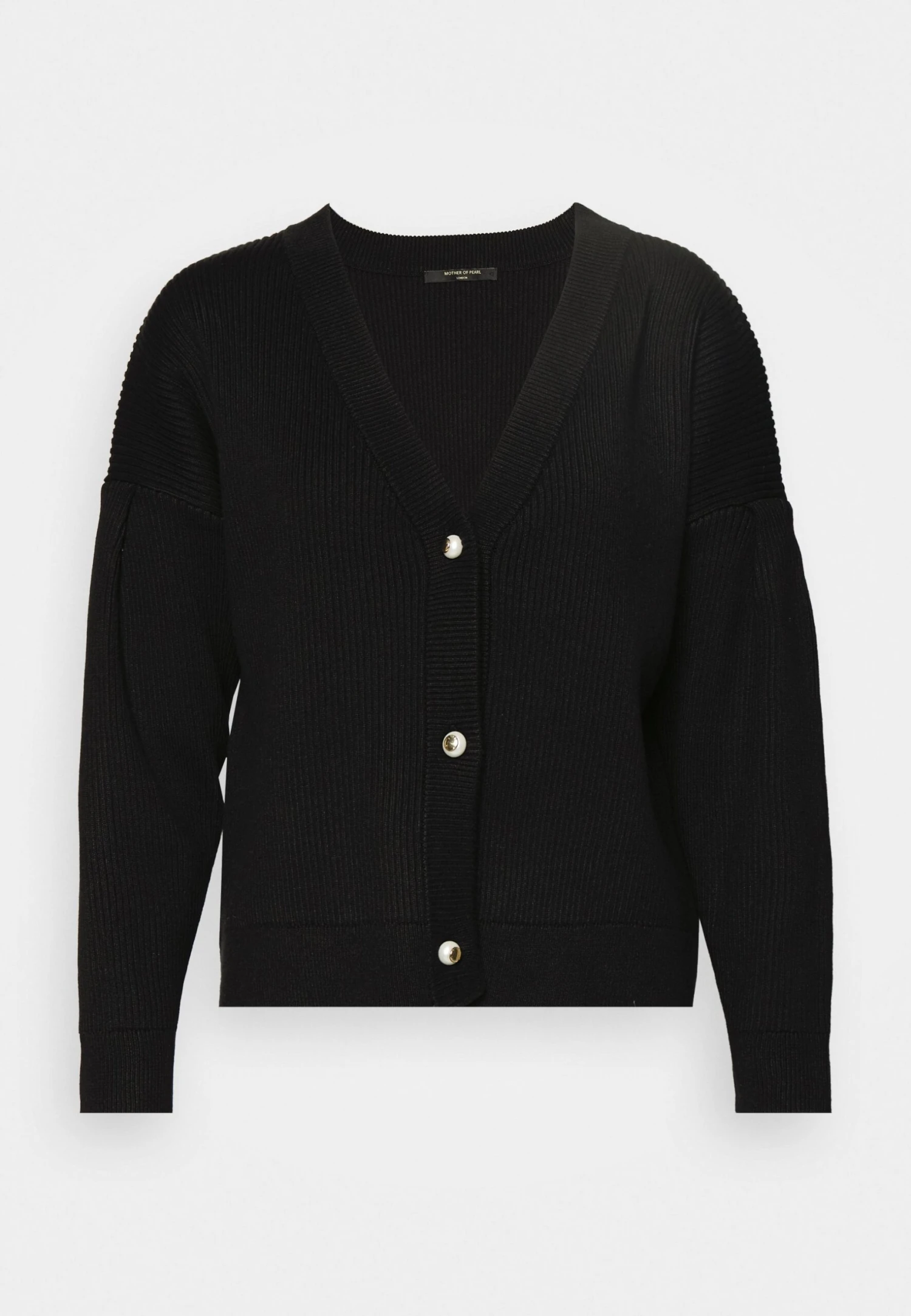 Mother Of Pearl Cardigan With Pearl Buttons - Gilet - Black 8 Mother Of Pearl Cardigan With Pearl Buttons - Gilet - Black – Image 6